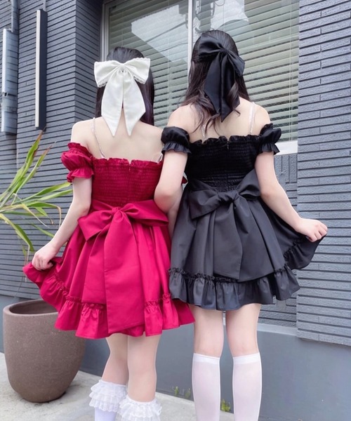 Ank Rouge（アンクルージュ）の「おリボンオフショルドーリー