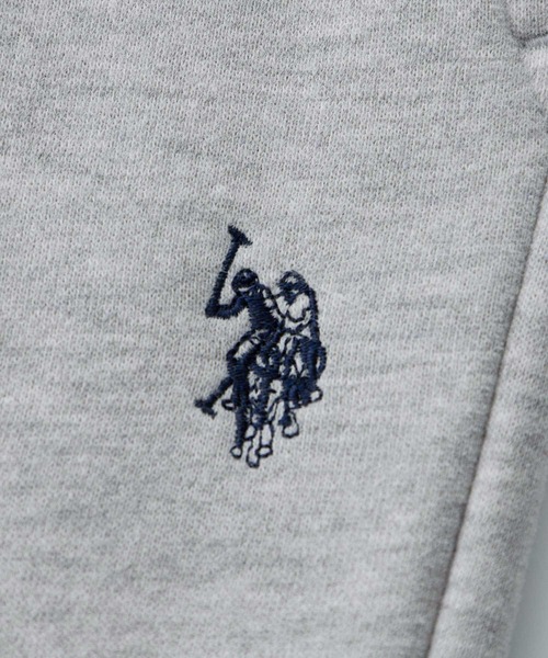U.S. POLO ASSN.（ユーエスポロアッスン）の「GeeRA別注【U.S. POLO ASSN.】フロントラインスウェットワイドパンツ（スウェットパンツ・レディース・ネイビー/杢グレー・MEDIUM/LARGE/X-LARGE）」の4枚目の写真