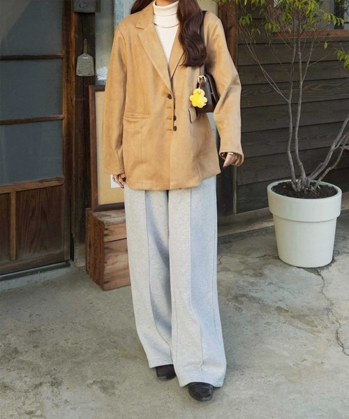 U.S. POLO ASSN.（ユーエスポロアッスン）の「GeeRA別注【U.S. POLO ASSN.】フロントラインスウェットワイドパンツ（スウェットパンツ・レディース・ネイビー/杢グレー・MEDIUM/LARGE/X-LARGE）」の18枚目の写真