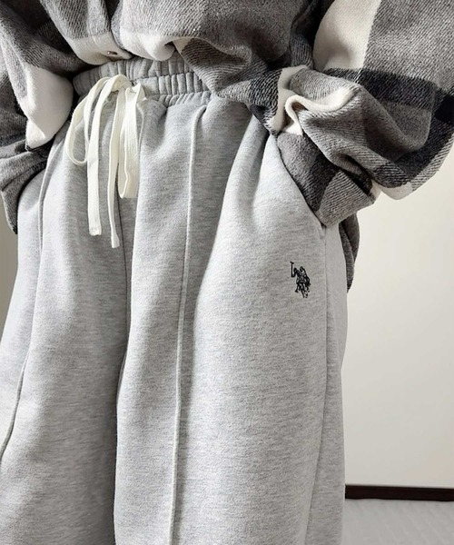 U.S. POLO ASSN.（ユーエスポロアッスン）の「GeeRA別注【U.S. POLO ASSN.】フロントラインスウェットワイドパンツ（スウェットパンツ・レディース・ネイビー/杢グレー・MEDIUM/LARGE/X-LARGE）」の22枚目の写真