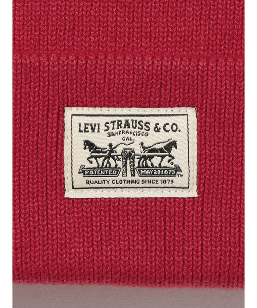Levi's（リーバイス）の「Levi's/リーバイス バックパッチビーニー（ニットキャップ/ビーニー・メンズ・レッド・OS）」の3枚目の写真