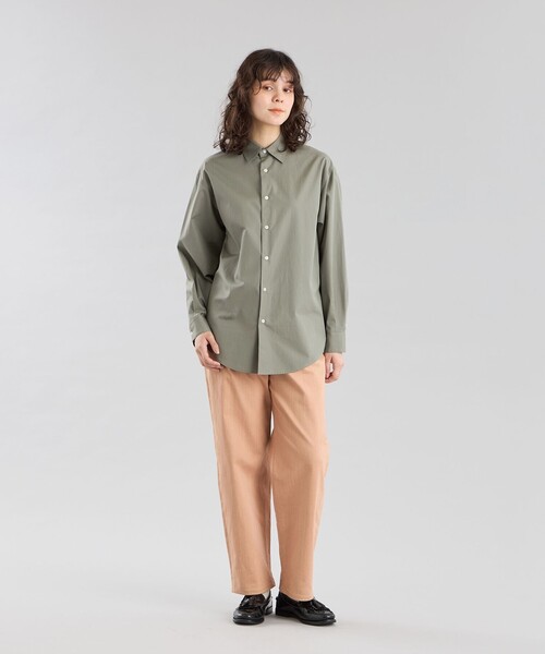 MACKINTOSH PHILOSOPHY（ﾏｯｷﾝﾄｯｼｭ ﾌｨﾛｿﾌｨｰ）の「GREY LABEL THOMAS MASONレギュラーカラーシャツ（シャツ/ブラウス・レディース・グリーン系その他4/オレンジ/ブルー系その他3・2/6）」の4枚目の写真