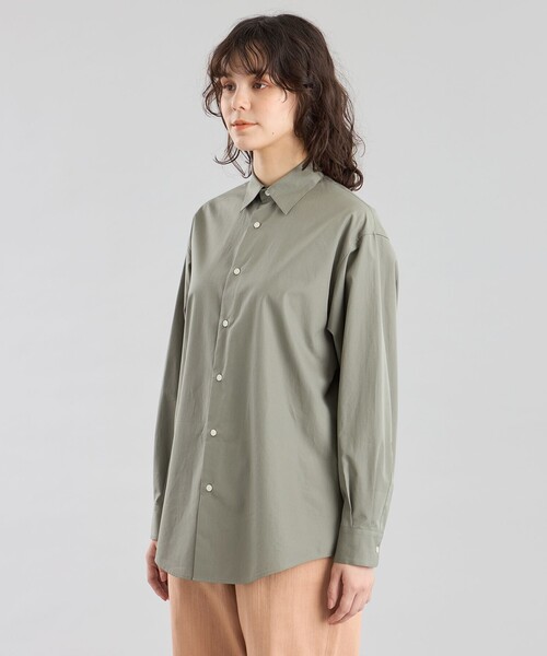 MACKINTOSH PHILOSOPHY（ﾏｯｷﾝﾄｯｼｭ ﾌｨﾛｿﾌｨｰ）の「GREY LABEL THOMAS MASONレギュラーカラーシャツ（シャツ/ブラウス・レディース・グリーン系その他4/オレンジ/ブルー系その他3・2/6）」の6枚目の写真