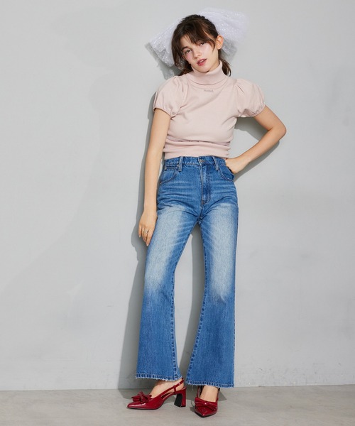 ニット セーター 「Seemi.」ロゴ刺繍ニットトップス レディース Seemi. byNICECLAUP（ シーミーバイナイスクラップ）の「【Seemi