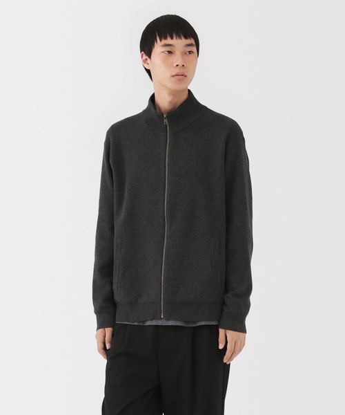 紳士 洗えるミラノリブ編みフルジップカーディガン（カーディガン