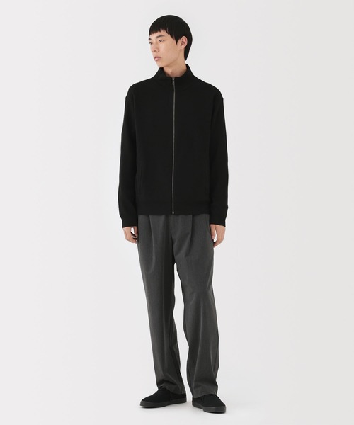 無印良品（ムジルシリョウヒン）の「紳士　洗えるミラノリブ編みフルジップカーディガン（カーディガン/ボレロ・メンズ・ダークグレー/ブルー系/ブラック・S/M/L/XL）」の15枚目の写真