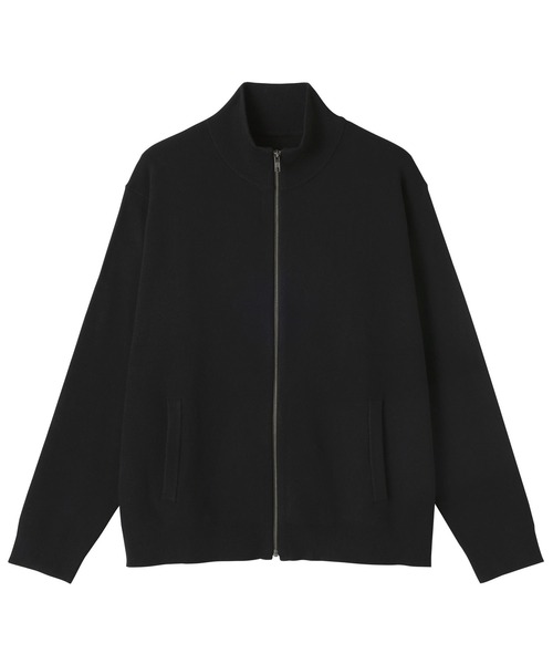 無印良品（ムジルシリョウヒン）の「紳士　洗えるミラノリブ編みフルジップカーディガン（カーディガン/ボレロ・メンズ・ダークグレー/ブルー系/ブラック・S/M/L/XL）」の11枚目の写真