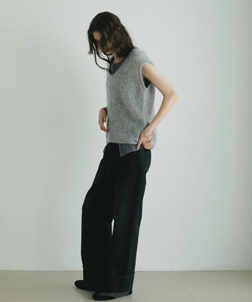 セール】スーパーキッドモヘヤスリーブレスニットプルオーバー（ニット