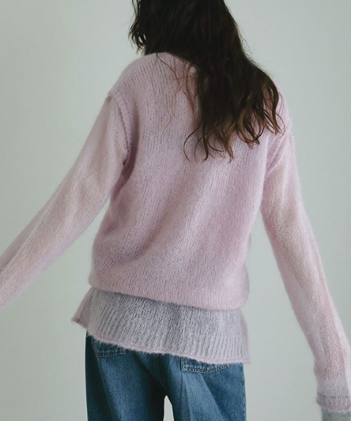 セール】スーパーキッドモヘヤスリーブレスニットプルオーバー（ニット