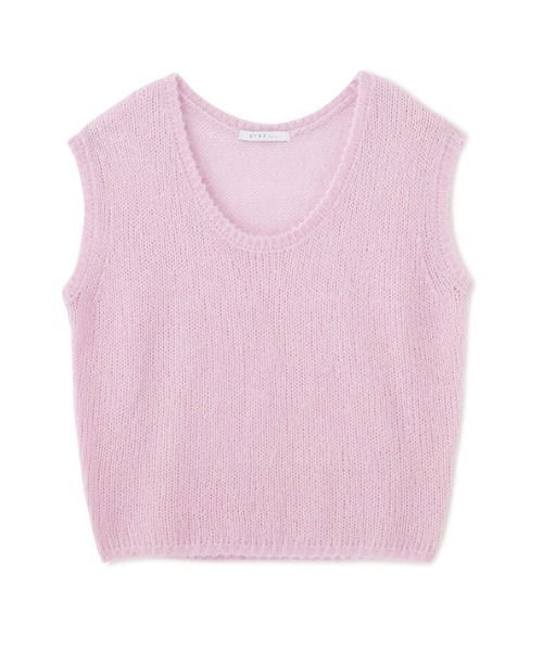 ETRE TOKYO(エトレトウキョウ)の「スーパーキッドモヘヤスリーブレスニットプルオーバー(ニット/セーター・レディース・グレー/ホワイト/ピンク・FREE)」の21枚目の写真