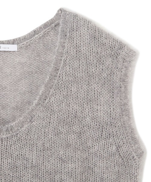 セール】スーパーキッドモヘヤスリーブレスニットプルオーバー（ニット