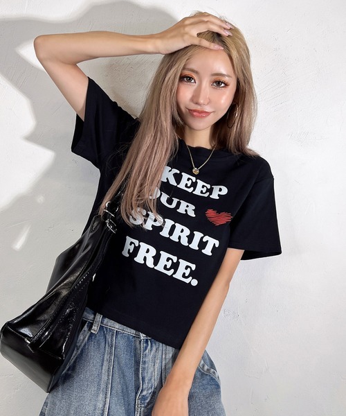 BLACKQUEEN(ブラッククイーン)の「【BLACKQUEEN】英字プリントロゴT(Tシャツ/カットソー・レディース・グレー/ホワイト/ブラック・M)」の15枚目の写真