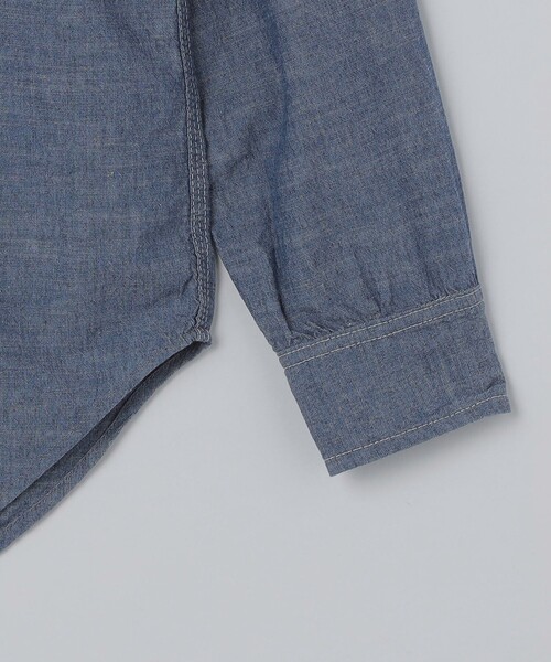 SHIPS(シップス)の「SHIPS: USA シャンブレー ワーク シャツ(シャツ/ブラウス・メンズ・スカイブルー・SMALL/MEDIUM/LARGE)」の4枚目の写真