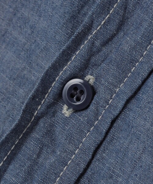 SHIPS(シップス)の「SHIPS: USA シャンブレー ワーク シャツ(シャツ/ブラウス・メンズ・スカイブルー・SMALL/MEDIUM/LARGE)」の6枚目の写真
