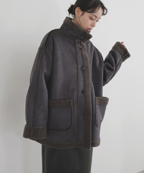 LIAN（リアン）の「ムートンボアミドルコート（ムートンコート）」 - WEAR