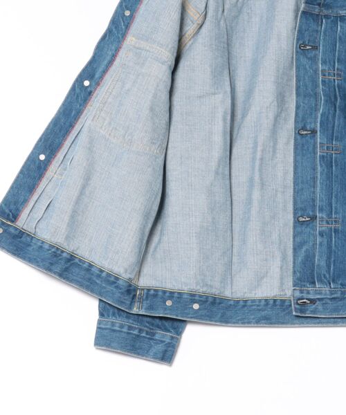 BLUE BLUE(ブルーブルー)の「MODスーピマセルビッチデニム 2ndタイプ トラッカージャケット /FADE WASH(デニムジャケット・メンズ・ブルー・S/L/XL/M)」の9枚目の写真