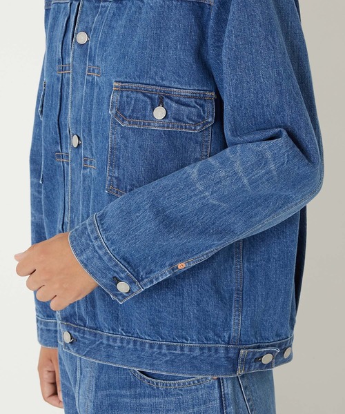 BLUE BLUE(ブルーブルー)の「MODスーピマセルビッチデニム 2ndタイプ トラッカージャケット /FADE WASH(デニムジャケット・メンズ・ブルー・S/L/XL/M)」の5枚目の写真