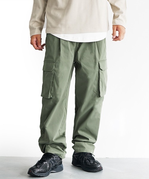 MinoriTY(マイノリティ)の「【MinoriTY Select】ゆる軽ストレッチリラックスカーゴワイドパンツ(カーゴパンツ・メンズ・オリーブ/ブラック/ブラウン・LL/L/M)」の3枚目の写真