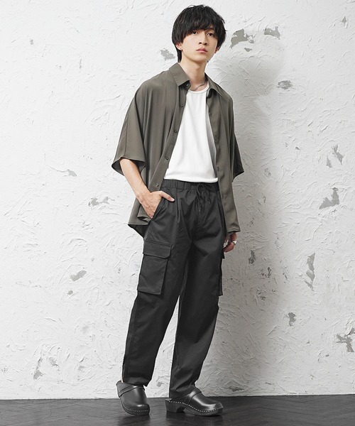 MinoriTY(マイノリティ)の「【MinoriTY Select】ゆる軽ストレッチリラックスカーゴワイドパンツ(カーゴパンツ・メンズ・オリーブ/ブラック/ブラウン・LL/L/M)」の17枚目の写真