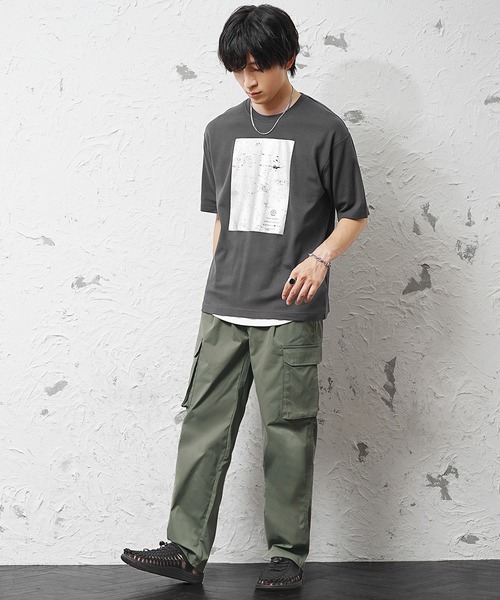 MinoriTY(マイノリティ)の「【MinoriTY Select】ゆる軽ストレッチリラックスカーゴワイドパンツ(カーゴパンツ・メンズ・オリーブ/ブラック/ブラウン・LL/L/M)」の6枚目の写真