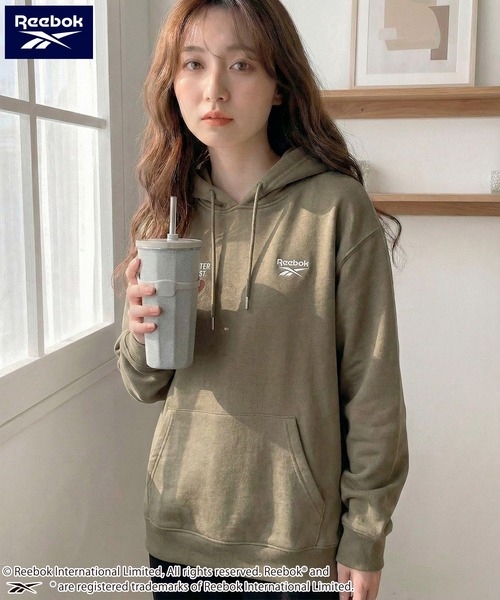 Reebok（リーボック）の「Reebok/リーボック ブランド ロゴ パック刺繍 裏毛 スウェット パーカー フーディー（パーカー・メンズ・ブラウン/アッシュグレー/ブラック・M/L/LL）」の3枚目の写真