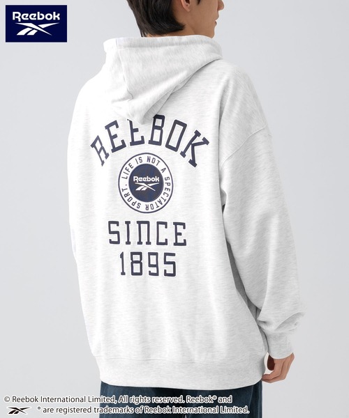 Reebok（リーボック）の「Reebok/リーボック ブランド ロゴ パック刺繍 裏毛 スウェット パーカー フーディー（パーカー・メンズ・ブラウン/アッシュグレー/ブラック・M/L/LL）」の9枚目の写真