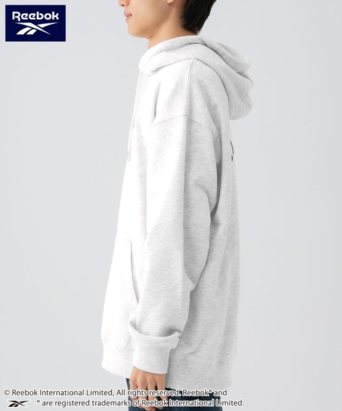 Reebok（リーボック）の「Reebok/リーボック ブランド ロゴ パック刺繍 裏毛 スウェット パーカー フーディー（パーカー・メンズ・ブラウン/アッシュグレー/ブラック・M/L/LL）」の10枚目の写真