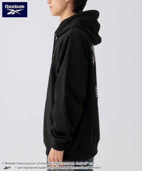 Reebok（リーボック）の「Reebok/リーボック ブランド ロゴ パック刺繍 裏毛 スウェット パーカー フーディー（パーカー・メンズ・ブラウン/アッシュグレー/ブラック・M/L/LL）」の5枚目の写真