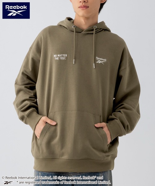 Reebok（リーボック）の「Reebok/リーボック ブランド ロゴ パック刺繍 裏毛 スウェット パーカー フーディー（パーカー・メンズ・ブラウン/アッシュグレー/ブラック・M/L/LL）」の14枚目の写真