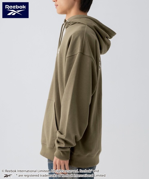 Reebok（リーボック）の「Reebok/リーボック ブランド ロゴ パック刺繍 裏毛 スウェット パーカー フーディー（パーカー・メンズ・ブラウン/アッシュグレー/ブラック・M/L/LL）」の15枚目の写真