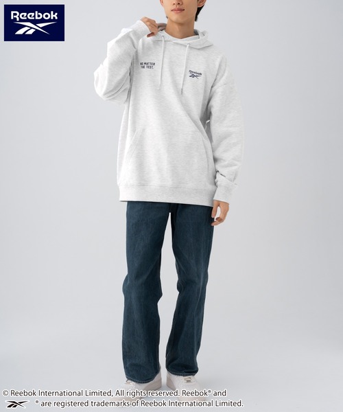 Reebok（リーボック）の「Reebok/リーボック ブランド ロゴ パック刺繍 裏毛 スウェット パーカー フーディー（パーカー・メンズ・ブラウン/アッシュグレー/ブラック・M/L/LL）」の11枚目の写真