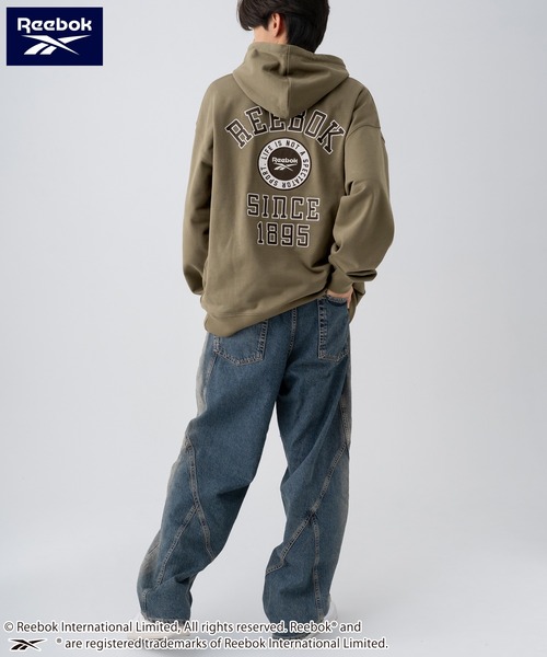 Reebok（リーボック）の「Reebok/リーボック ブランド ロゴ パック刺繍 裏毛 スウェット パーカー フーディー（パーカー・メンズ・ブラウン/アッシュグレー/ブラック・M/L/LL）」の16枚目の写真