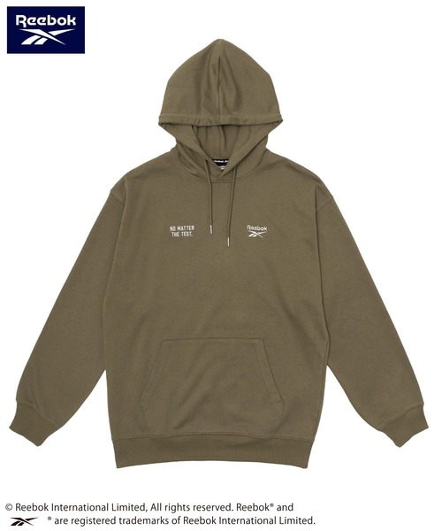 Reebok（リーボック）の「Reebok/リーボック ブランド ロゴ パック刺繍 裏毛 スウェット パーカー フーディー（パーカー・メンズ・ブラウン/アッシュグレー/ブラック・M/L/LL）」の17枚目の写真