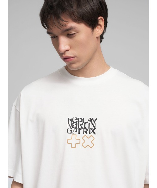 REPLAY(リプレイ)の「オーバーフィット REPLAY X MARTIN GARRIX ロゴ&レタリング Tシャツ(Tシャツ/カットソー・メンズ・ブラック/オフホワイト・MEDIUM/LARGE/SMALL)」の6枚目の写真