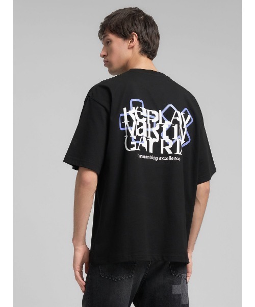 REPLAY(リプレイ)の「オーバーフィット REPLAY X MARTIN GARRIX ロゴ&レタリング Tシャツ(Tシャツ/カットソー・メンズ・ブラック/オフホワイト・MEDIUM/LARGE/SMALL)」の10枚目の写真