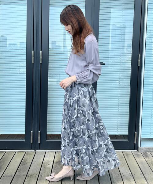 couture brooch(クチュールブローチ)の「【きれいめ・通勤】RTピケ前後2WAYシャーリングブラウス(シャツ/ブラウス・レディース・アイボリー/ブラウン系その他/サンドベージュ・42/40/36/38)」の22枚目の写真