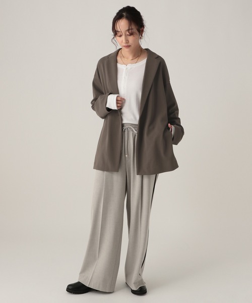 Elura（エルーラ）の「サマ見えリラクシージャケット/593183（テーラードジャケット・レディース・ブラック/ダークブラウン/キャメル・FREE）」の17枚目の写真