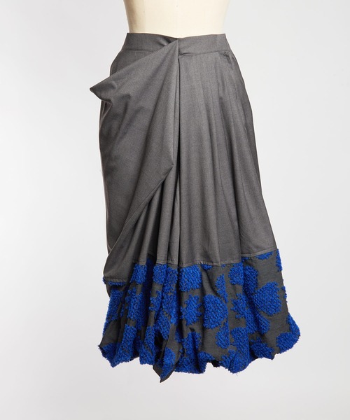 gomme(ゴム)の「4リーフクローバーJQ リフトタックスカート(スカート・レディース・グレー/ブラック・MEDIUM)」の14枚目の写真