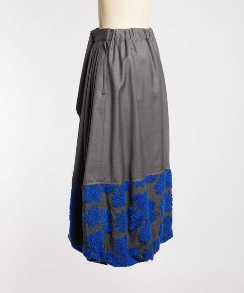 gomme(ゴム)の「4リーフクローバーJQ リフトタックスカート(スカート・レディース・グレー/ブラック・MEDIUM)」の15枚目の写真