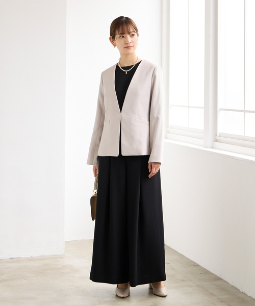 AIMER（エメ）の「【喪服・礼服】ウォッシャブル ペプラムブラウス×ワイドパンツブラックフォーマルセットアップ（スーツパンツ・レディース・ブラック・X-LARGE/LARGE/MEDIUM）」の12枚目の写真