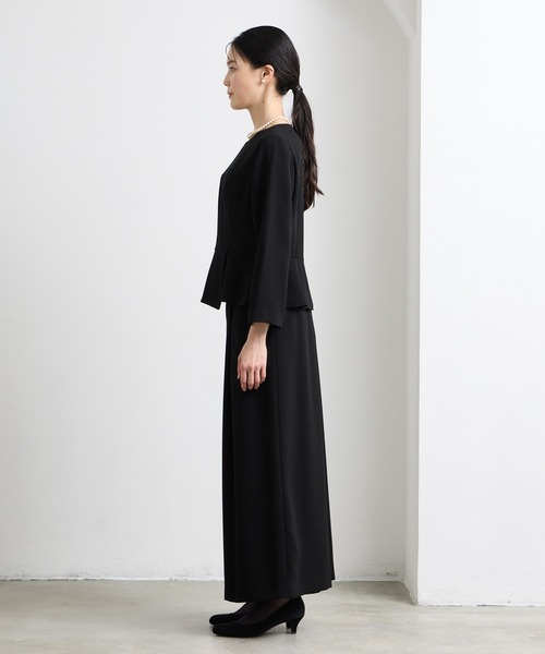 AIMER（エメ）の「【喪服・礼服】ウォッシャブル ペプラムブラウス×ワイドパンツブラックフォーマルセットアップ（スーツパンツ・レディース・ブラック・X-LARGE/LARGE/MEDIUM）」の18枚目の写真