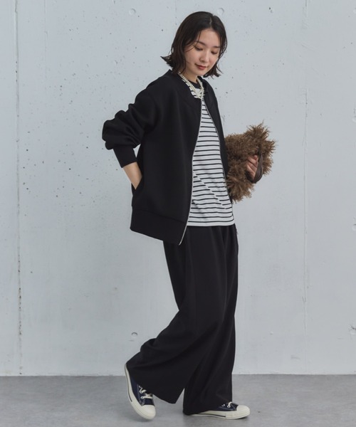 Doux archives（ドゥアルシーヴ）の「ボンディングツータックワイドパンツ（その他パンツ・レディース・シルバーグレー/ブラック/モカ・36/38）」の17枚目の写真