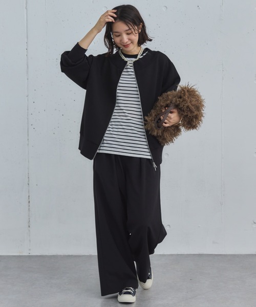 Doux archives（ドゥアルシーヴ）の「ボンディングツータックワイドパンツ（その他パンツ・レディース・シルバーグレー/ブラック/モカ・36/38）」の15枚目の写真