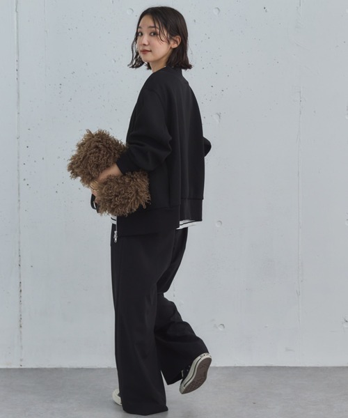 Doux archives（ドゥアルシーヴ）の「ボンディングツータックワイドパンツ（その他パンツ・レディース・シルバーグレー/ブラック/モカ・36/38）」の18枚目の写真