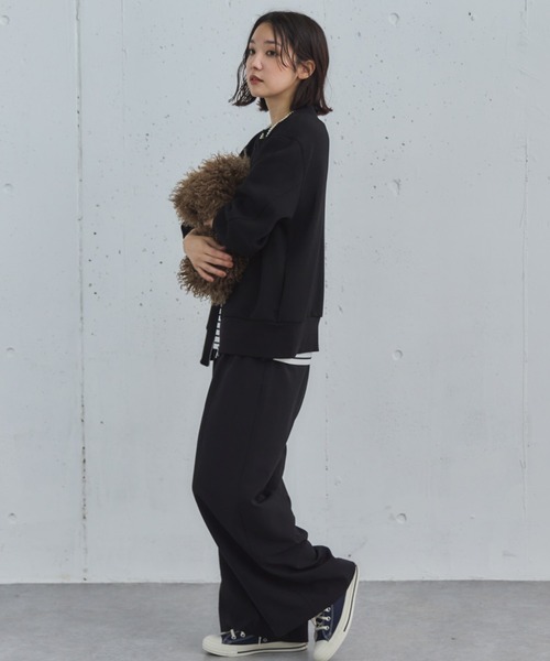 Doux archives（ドゥアルシーヴ）の「ボンディングツータックワイドパンツ（その他パンツ・レディース・シルバーグレー/ブラック/モカ・36/38）」の21枚目の写真