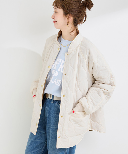 ウォッシャブル / キルティングリバーシブルブルゾン（その他アウター