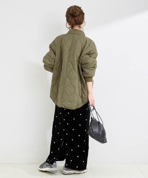 ウォッシャブル / キルティングリバーシブルブルゾン（その他アウター