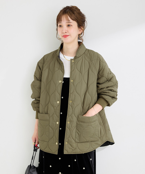 【新品タグ付き】ウォッシャブルキルティング リバーシブルブルゾン ウォッシャブル / キルティングリバーシブルブルゾン（その他アウター