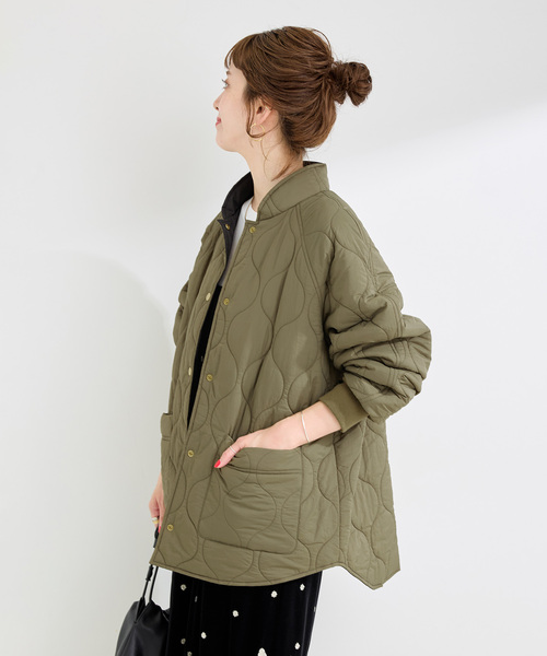 ウォッシャブル / キルティングリバーシブルブルゾン（その他アウター