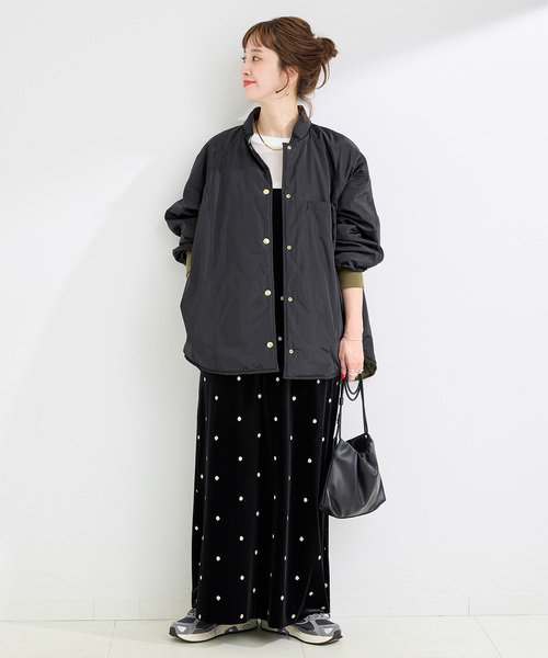 ウォッシャブル / キルティングリバーシブルブルゾン（その他アウター